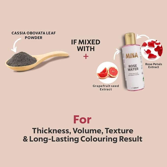 MINA iBrow Henna Hair Color Tint Kit with Brush Combo Pack | Covers Gray Hair-Lasts up to 6 weeks | No Ammonia No Lead | Vegan & Cruelty Free | up to 30 Applications (Copper Brown)