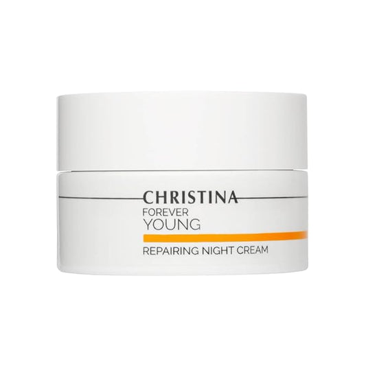 -CHRISTINA- Forever Young Repairing Night Cream - 50ml - Lightweight & Non-Oily Retinol Cream with Peptides, Vitamins A & E for Overnight Hydration - For All Skin Types