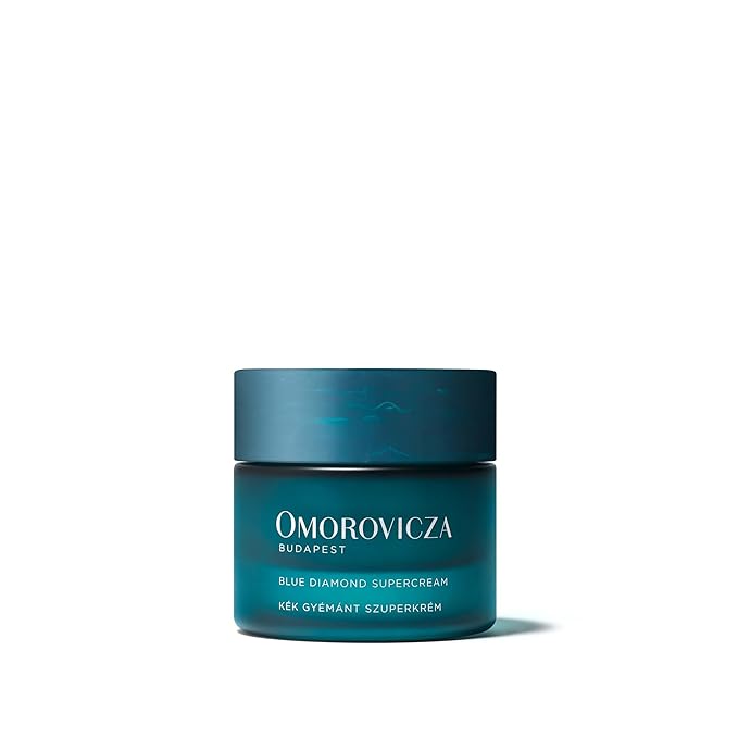 Omorovicza Blue Diamond Supercream (1.7 oz), Face Moisturizer, Firming & Hydrating Moisturizer Face Cream with Blue Diamond Complex, Squalane & Vitamin C to Rebuild Damaged Skin
