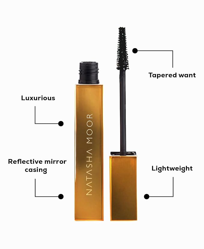"Moor Power" Black Mascara - Luxurious Volumizing, Lengthening, & Darkening Formula - Waterproof & Smudge-Proof - Eye Makeup Mascara - Cruelty-Free Clean Beauty for Long-Lasting Results