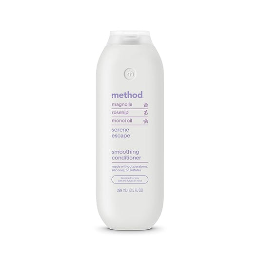 Method Smoothing Conditioner, Serene Escape, Magnolia + Rose Hip + Monoi Oil notes, 13.5oz