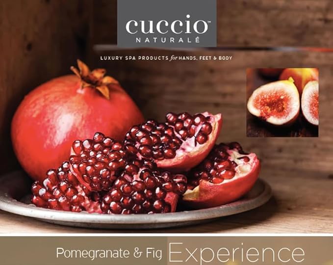 Cuccio 4 Piece Spa To Go Kit – Pomegranate & Fig – Complete Skincare Set for Exfoliation, Hydration, and Revitalization