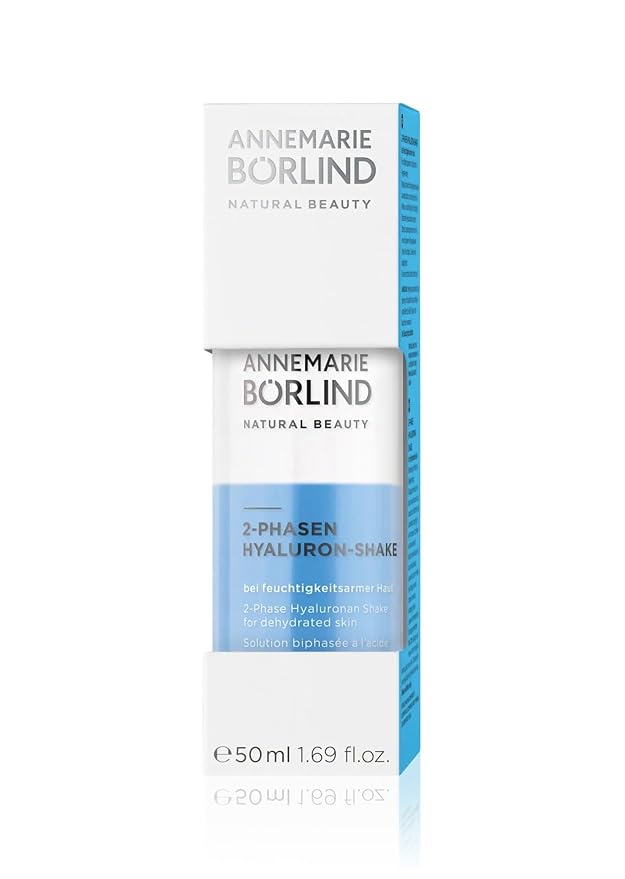 ANNEMARIE BÖRLIND - 2 Phase Hyaluronan Shake - Hyaluronic Acid + Aloe Vera + Black Forest Rose Stem Cells For Intense Hydration - Moisturizing, Plumping, Nourishing - 1.69 Fl. Oz.