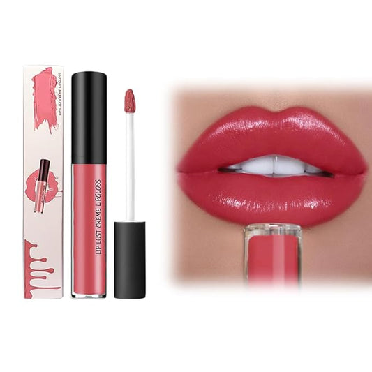 12 Color Cream Lip Gloss, 2025 New Cream Texture Lipstick Non-Stick Lip Gloss, Long Lasting Lipstick Hydrating Lip Tint Natural Non-Fading Liquid Lip Stick for Women (#1, One Size)