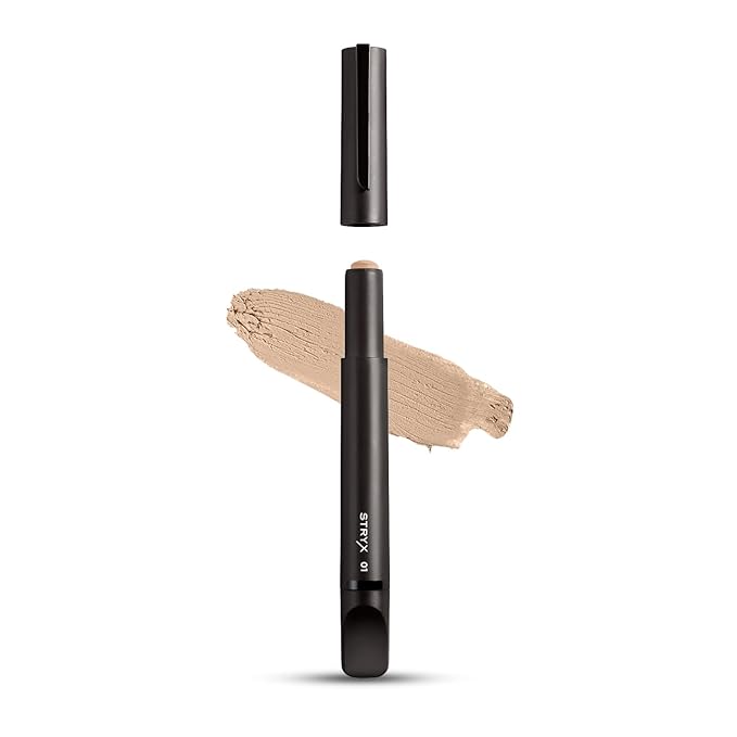 Stryx Concealer Stick Tool for Men, Light Cognac - Natural Pigments Hides Imperfections, Acne, Razor Burns, Scars, & Rosacea - Highly Adaptable Shades for Easy, Undetectable Coverage - All Skin Tones