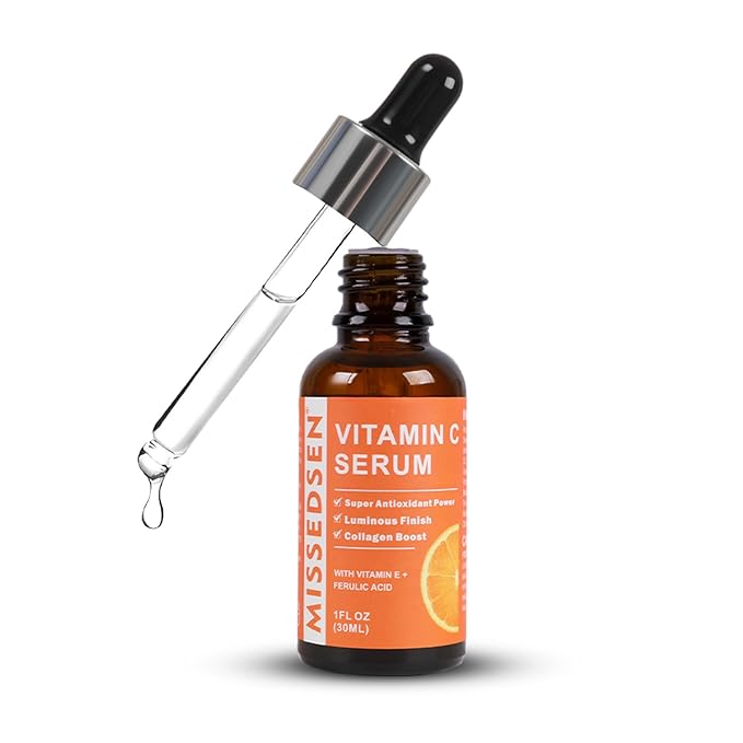 Vitamin C Serum for Face with Vitamin E & Ferulic Acid, Smoothes Wrinkles,Improves Elasticity,Firms Skin 1 Oz for Face Care, Daily Use