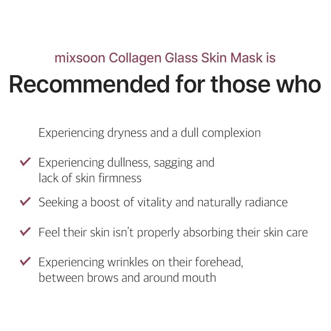 mixsoon Collagen Glass Skin Mask Peel off Facial Packs 2.71 Fl. Oz. / 80ml Collagen Wrapping Hydrating, Glow, Moisturizer For Korean Glass Skin Care