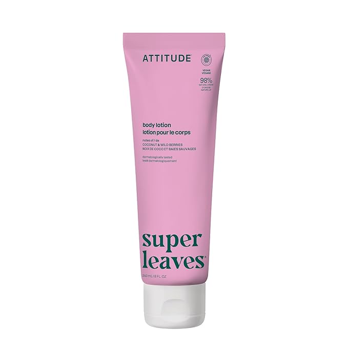 ATTITUDE Body Lotion, EWG Verified, Vegan & Cruelty-Free, Hydrating Moisturizer for Dry Skin, Non-Greasy, Skin Care, Orange Blossom & Eucalyptus, 8 Fl Oz