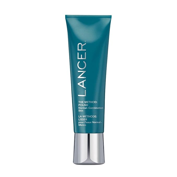 Lancer Skincare The Method: Polish Facial Exfoliator, Daily Exfoliating Face Scrub with Natural Minerals, Normal Combination Skin, 4.2 Fluid Ounces