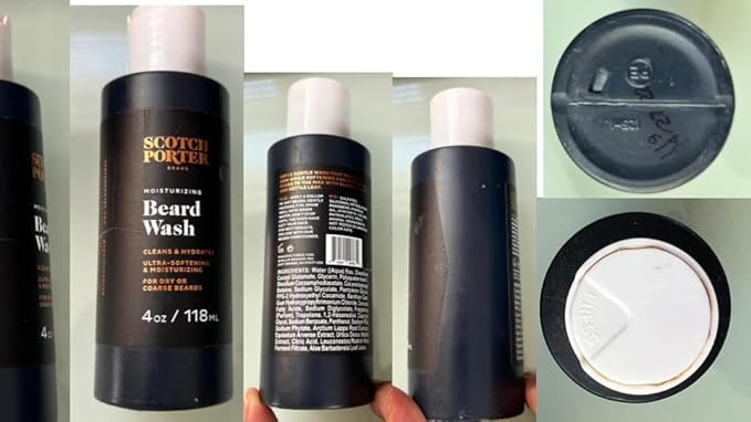 Scotch Porter Beard Kit – Cleanse, Moisturize, Soothe & Style Coarse, Dry Facial Hair for a Fuller/Healthier-Looking Beard – Includes Wash, Conditioner, Oil & Balm