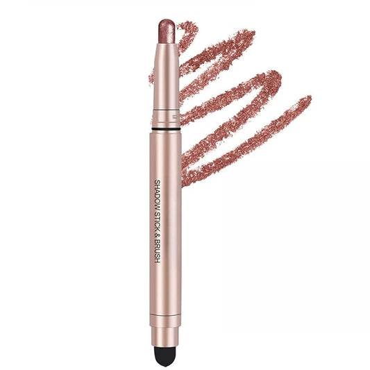 Eyeshadow Sticks Long-Lasting Cream Shimmer Finish Easy Apply with Built-in Smudger Blendable Red Wine
