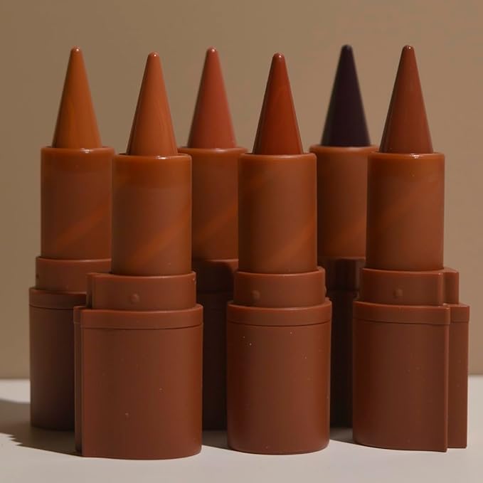 2-in-1 Gradient Lip Liner and Lipstick Lip Combo Set - Achieve Flawless Contour and Gradual Ombre Effect with Easy-to-Use Crayon Form and Cone Tip - Non-Smudging, Long-Lasting (01# Milk Tea, 1)