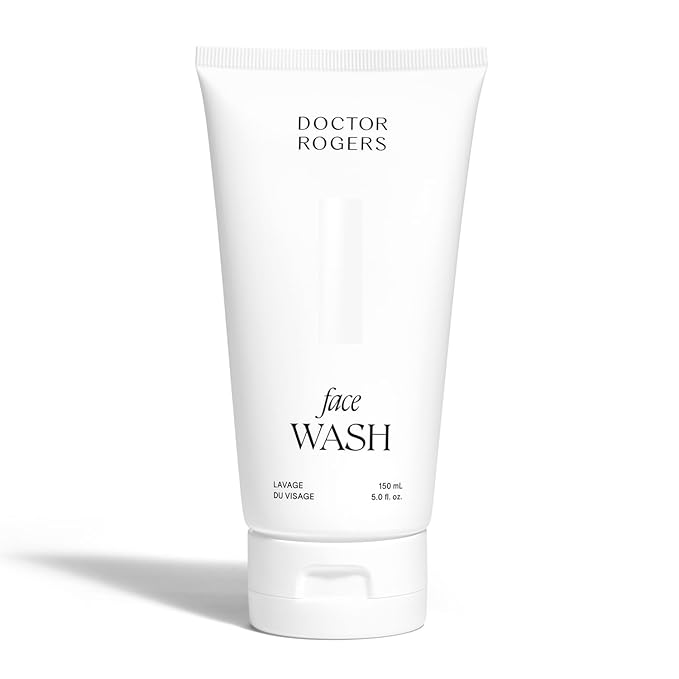 Doctor Rogers Face Wash. Gentle Hydrating Daily Cleanser for Sensitive, Dry & Combination Skin, 5 Ounce (150 ml) Tube