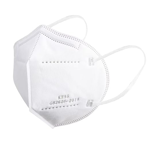 White KN95 Face Masks 100 Pack Breathable Disposable Face Masks