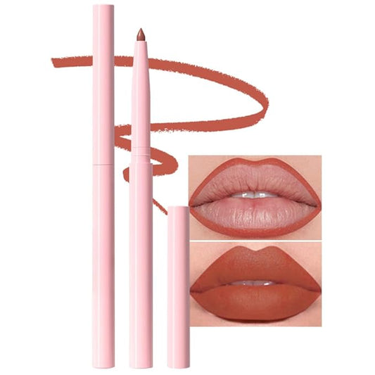 evpct Orange Matte Creamy Retractable Lip Liner Pencils for Shaping & Sculpting Lips, Lip Pencils for Women Long Lasting Waterproof Rich Lip Colors Liner Crayon Lipstick delineador de labios 03
