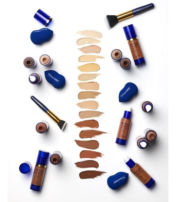 SeneGence MakeSense Original Foundation, Suede, 1 Fl Oz, Long-Lasting Oil-Free Formula with Skin-Nourishing Ingredients, Water-Resistant