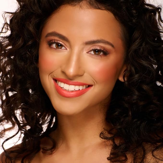 Mini Blush + Brighten Highlighter Duo, Lightweight Blendable Shimmer Blush, High Pigmented Makeup Powder Palettes, Cruelty Free - BoSS Babe