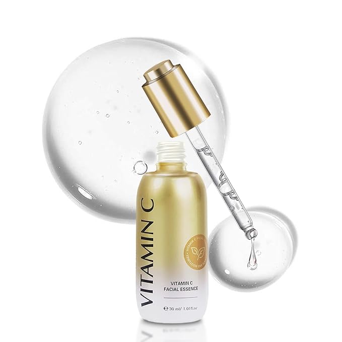 Vitamin C Serum for Face with Hyaluronic Acid, Boost Skin Collagen, Brightening, Antioxidant, Anti-Aging, Hydrate & Plump, Improve Appearance of Dark Spots, Tone, Fine Lines Facial Serum 30ml/1 fl oz