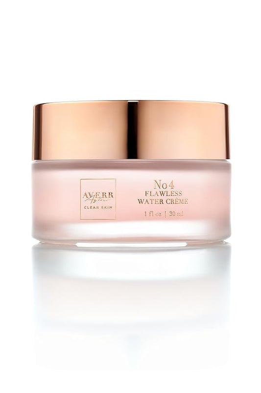 Averr Aglow Clear Skin Flawless Water Cream, All Natural Ingredients, Lightweight Moisturizing Cream