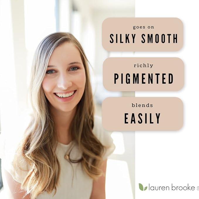 Lauren Brooke Cosmetiques Pressed Eyeshadow Duo, Natural, Organic Makeup (Tanzi/Moon Dust)