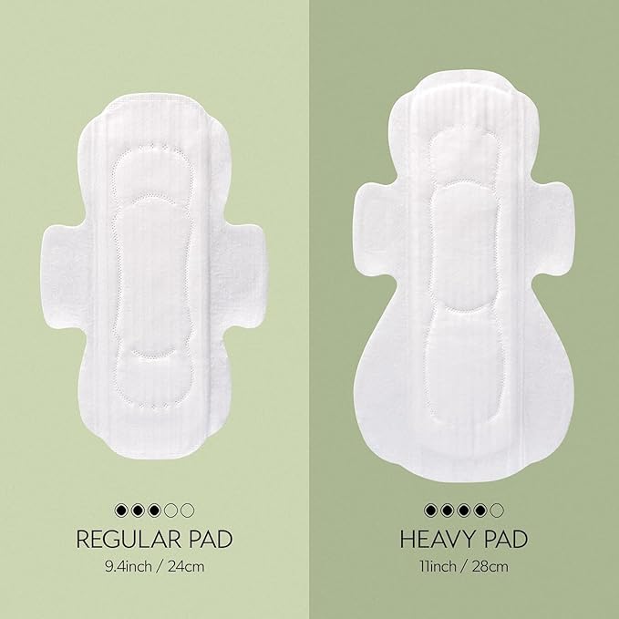 Truly Organic INERTIA Pads - The Prism with Wings for Women Heavy Absorbency (10 Count) - The Best Absorbency, NO Petroleum-Based microplastic, Chlorine, or Fragrance. (Pack of 1)