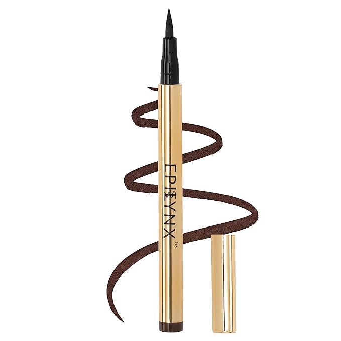 Waterproof Eyeliner - Smudge-Proof Liquid Eyeliner Pen with Precision Tip for Smooth, Long-Lasting Application - Vegan, Hypoallergenic & Gluten-Free Eye Liner - 2mL Brown