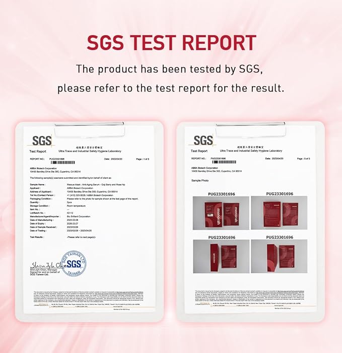 menorah Skincare Rescue Mask – Anti-Aging Serum with Goji Berry & Rosehip – Hydrating, Nourishing & Revitalizing – Skincare Gift Set for Women