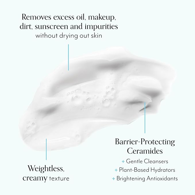 Bliss One & Done Daily Cream Facial Cleanser With Ceramides - Moisturizing Face Wash For Dry Skin - Cleanses & Removes Makeup in 1 Step- Clean, Vegan, Cruelty-Free, 6 Fl Oz