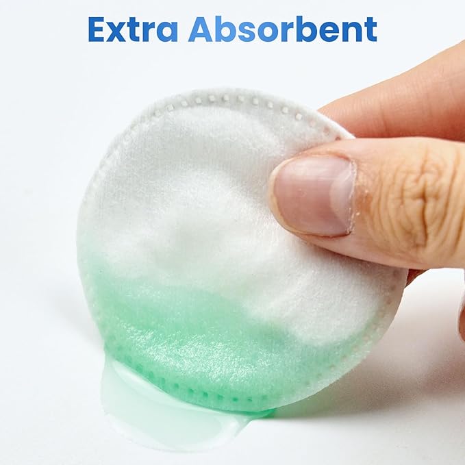 Cotton Rounds 320 Count, Cotton Pads for Face, Soft, Lint-Free, Super Absorbent Makeup Remover Pads for All Skin Types, Used for Removing Makeup, Applying Toners, Facial Cleansing, Nail Care