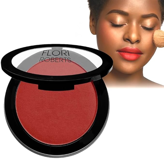 Color Pro Blush by Flori Roberts, Pressed Powder Blush with Buildable Coverage, Complexion Enhancing Makeup