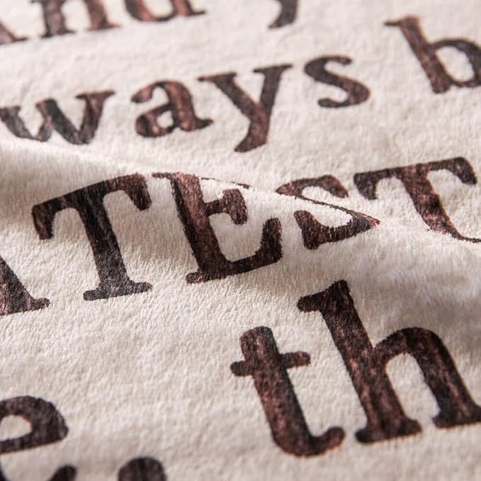 Fathers Day Blanket Gifts for Dad from Daughter, Best Dad Ever Blanket, Father Throw Blankets, 70" L x 50" W