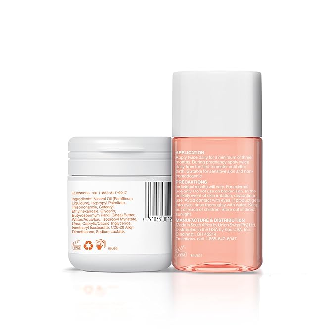 Bio-Oil Travel Skincare Bundle for Scars, Stretch Marks, and Dry Skin, Includes Skin Care Oil (2 oz) and Dry Skin Gel (1.7 oz)
