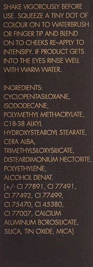 Daniel Sandler WATERCOLOUR BLUSH LIQUID GLAMOUR. Buildable & Blendable Long-Lasting Waterproof Liquid Blush for Cheeks, Lips & Eyes for All Skin Types including Mature, Dry, Combination & Oily.