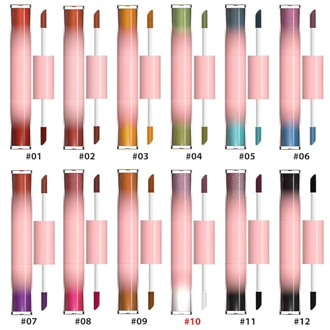 evpct Dual-Ended Shimmer to Glitter Liquid Eyeshadow, Shimmer Glitter eyeshadow makeup in one stick, Easy Style Formula, Waterproof & Long Lasting Eye Shadow, 10#