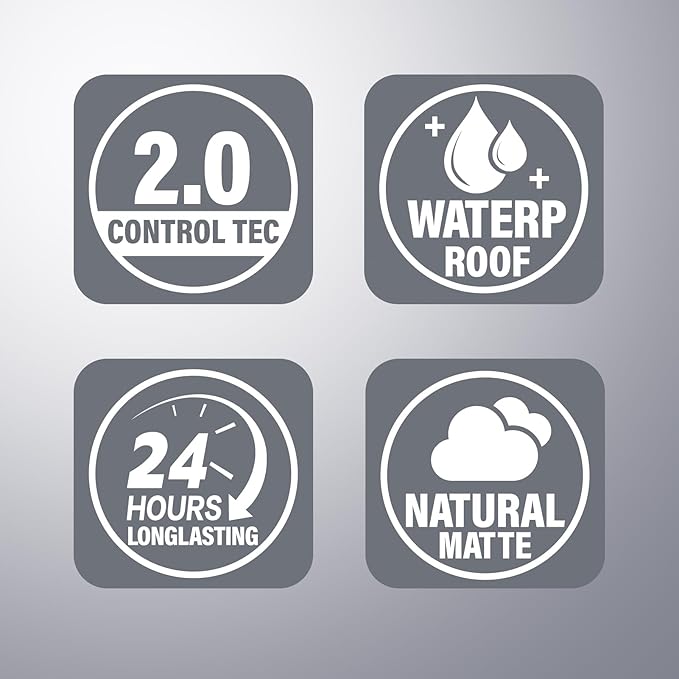 CARSLAN Black Magnet Soft Focus Pressed Powder+Liquid Powder Makeup Setting Spray, 24H Oil Control, Waterproof, Longwear Face Set Combo