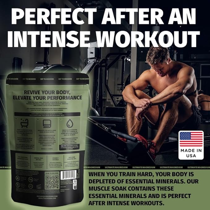Magnesium Bath Soak I Coach Soak Post-Workout Muscle Recovery