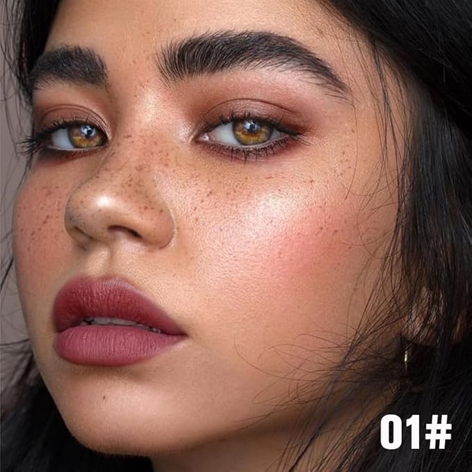 evpct Deep Mauve Red Peel Off Lip Stain Tints with Tweezer, Matte Liquid Lipstick Lip Stain Long Lasting Waterproof for Women, Non-stick Cup Lipstick Peel Off High Pigmented Smudge-proof Easy to Apply