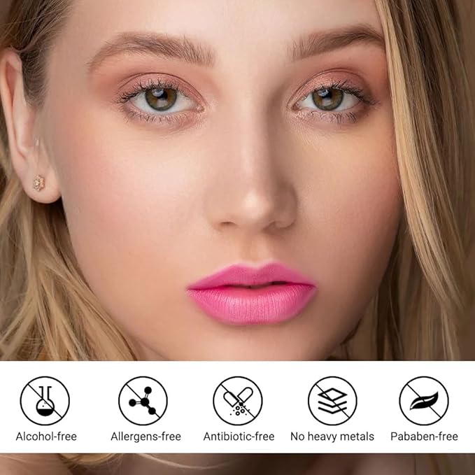 evpct Lip Tains Peel off, Peel off Lip Liner Tattoo Lip Stain Tint Gloss Marker Makeup, Long Lasting Waterproof 24 Hours Matte Finish Transfer-proof Pigmented Color Stay Lipsticks, 110 Dusty Rose