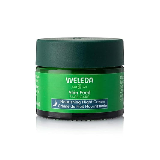 Weleda Skin Food Face Care Nourishing Night Cream, 1.3 Fluid Ounce, Plant Rich Moisturizer with Sacha Inchi Oil, Cica and Squalane