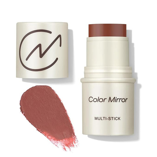 Multi-Use Makeup Stick - Blush, Lipstick, Eyeshadow & Highlighter For All Skin, Buildable Color, Long-Lasting, Lightweight, Natural Soft Finish(57 Caramel Matte), 0.158 oz