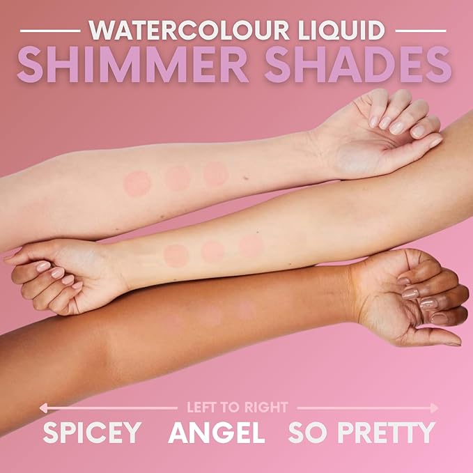 Daniel Sandler WATERCOLOUR BLUSH LIQUID ANGEL. Buildable & Blendable Long-Lasting Waterproof Liquid Blush for Cheeks & Lips for All Skin Types including Mature, Dry, Combination & Oily.