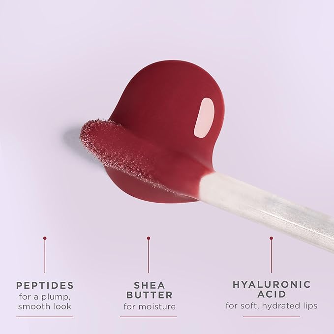 Côte Beauty's Mulberry Peptide Lip Shine, Ultra Hydrating & Long-Lasting Mauve Plumping Lip Gloss for Women with Hyaluronic Acid, Shea Butter & Jojoba Oil, Vegan & Cruelty-Free, 0.12 Fl Oz