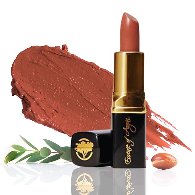 Essence Of Argan Pink & Teaberry Lipstick Set Deep Moisturizing, Long Lasting Lip Care with Pure Argan Oil and Shea Butter