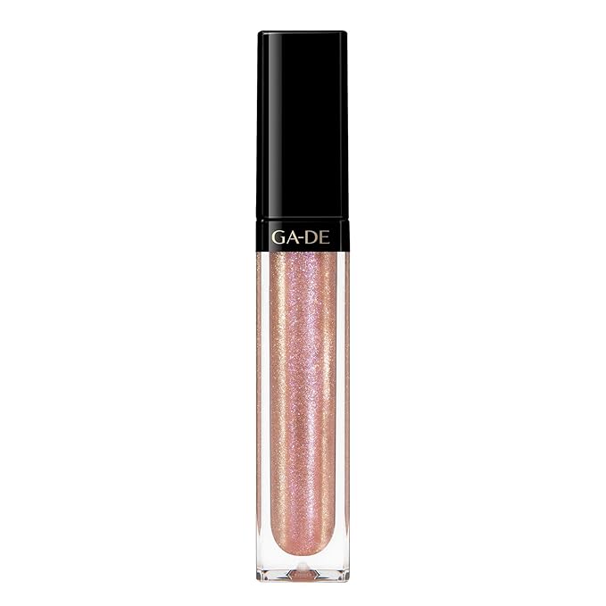 GA-DE Crystal Lights Lip Gloss, 800 - Enriched with Light-Reflecting Crystal Pearls - Smooth Silky, Rich Color - Moisturizes and Adds Shine - 0.2 oz