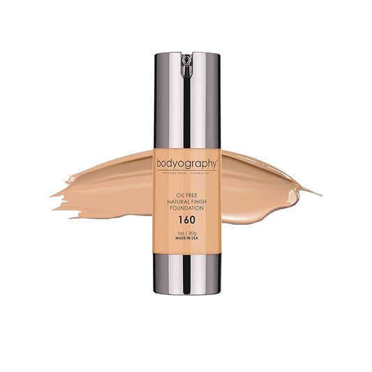 Natural Finish Foundation - 160 Medium Neutral by Bodyography for Women - 1 oz Foundation