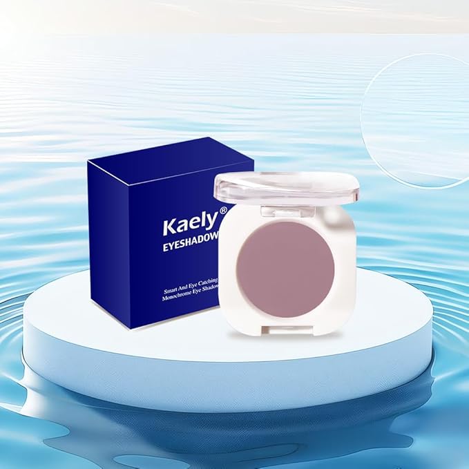 Mauve Taupe Matte Single Eyeshadow, Lightweight Blendable Mini Eye Shadow for Older Women, Monochrome Eyeshadow Palette Makeup Pigmented Waterproof, Vegan & Cruelty-Free, 25