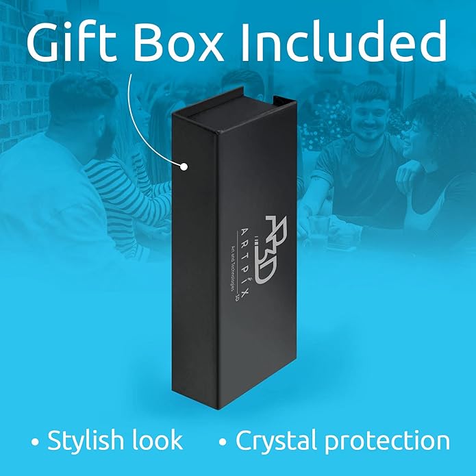 ArtPix 3D Crystal Photo, Personalized Gift Necklace Heart for Women, Wife, Her, Custom Gift for Dad, Father, Great Customized Gifts With Your Own Picture