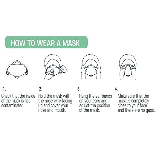 akgk KN95 Face Masks 50 Pack, 5-Ply Disposable Blush Pink Face Mask Against PM 2.5 Smoke and Dust