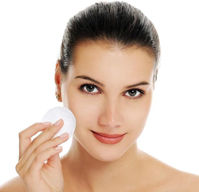 ForPro Premium Stitched Cotton Rounds, 100% Pure Cotton Pads for Removing Makeup, Nail Polish, and Cleansing Face, Pack of 6, Counts 600