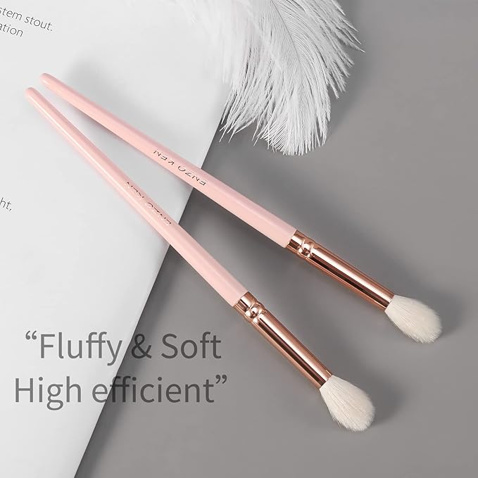 Natural Goat Hair Eyeshadow Brush, Large Blending Eye Shadow Brush, Eye Shadow Blending Brushes, Small Nose Contour Brushes, Single Natural Hair Makeup Brush, Smudge Brushes